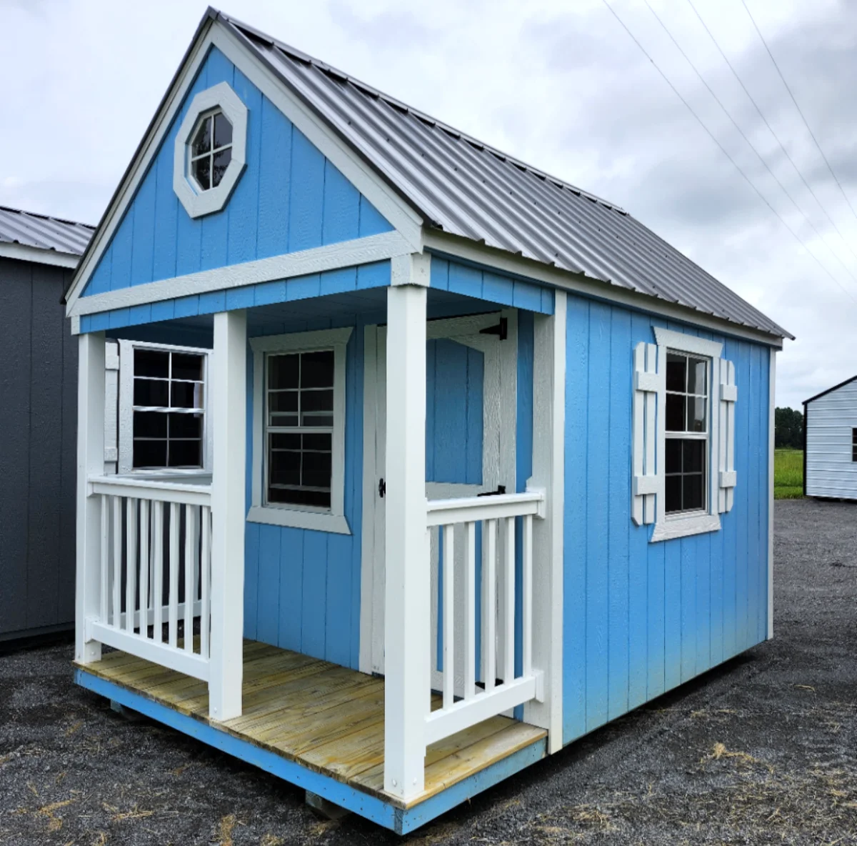 8x12 Playhouse with Covered Porch
