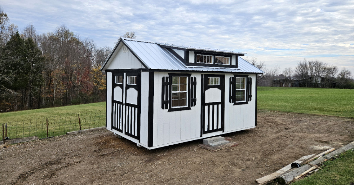 10x16 She Shed Deluxe with Dormer Package - Image 2