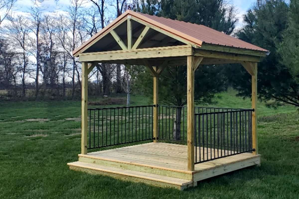 8x10 Pavilion with Clear Sealer