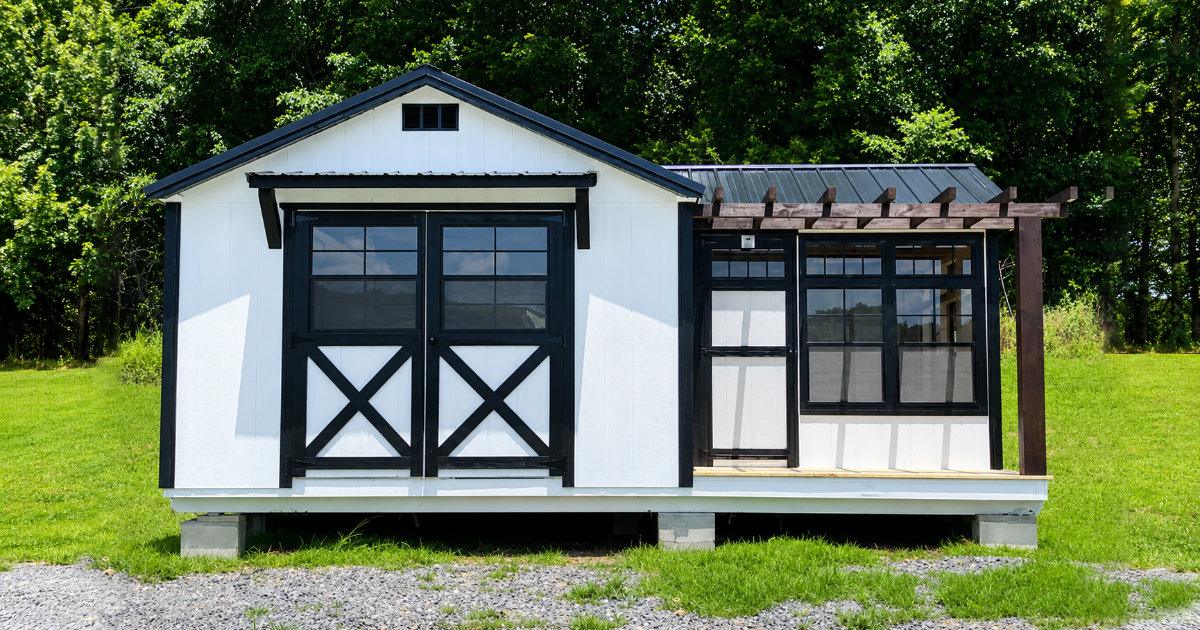 14x20 Corner Porch Building Delivered to Pleasant Shade, TN