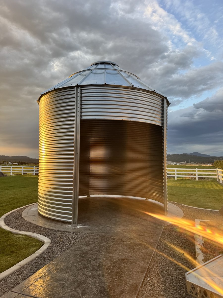 15-Foot Grain Bin Gazebo Installed in Post Falls, Idaho gallery image 3