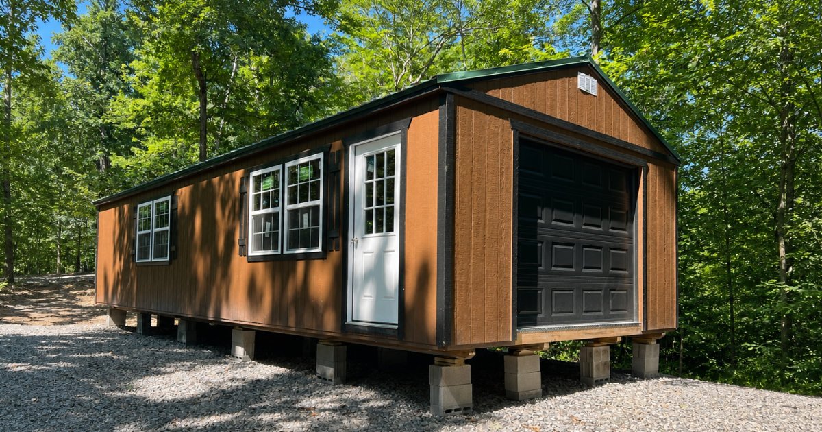 16x40 Workshop Shed Delivered to Moss, TN