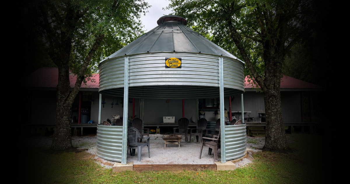 18' Grain Bin Gazebo Delivered to Lucedale, Mississippi